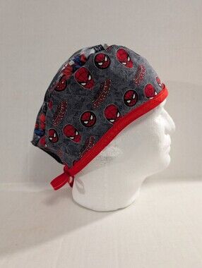 Spiderman, Skull Cap, Scrub Cap, Chemo Hat